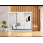 250cm Milan Wardrobe – Sleek Design with Shelves and Clothes Rail