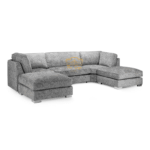 BISHOP DESIGN – USHAPED SOFA HIGH BACK CHENILLE
