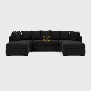 Belgravia Black Sectional Sofa