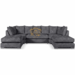 Bishop Charcoal U-Shape Sofa