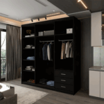 Bold & Modern – Manhattan Black Gloss Wardrobe
