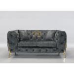 Complete Chesterfield Sofa Set in Velvet
