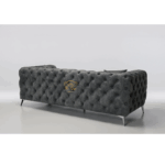 Deluxe Chesterfield Velvet Living Room Set
