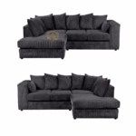 Dylan Fabric Sofa in Black