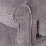 Elegant Grey Laura Chesterfield Upholstery – Textured Timelessness