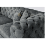 Elegant Tufted Velvet Sofa Set