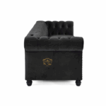 Grey Velvet Sofa for Living Room