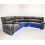 Hannan Recliner – Grey Microfiber