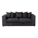 Jumbo Cord Black Couch
