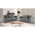 Jumbo Cord Couch – Gray