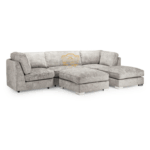 Light Mink High Back Chenille Suite