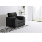 Lilly sofa Black 1 seater