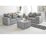 Lilly sofa silver colour 3+2 seater