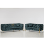 Luxury Chesterfield Velvet Sofa Set