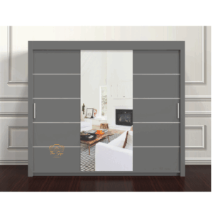 Lyon 3 Door Wardrobe 250cm – Huge Modern Storage with Shelves & Rails