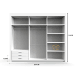 Lyon Modern Closet – 3 Door