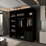 Manhattan Black Gloss Wardrobe – Modern & Elegant Design