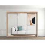 Milan 250cm Wardrobe – Modern Storage with Shelves & Hanging Rail