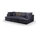 Mini U Shape Sofa Black colour