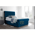 Modern SLEIGH BED SINGLE DOUBLE KINGSUPER Option