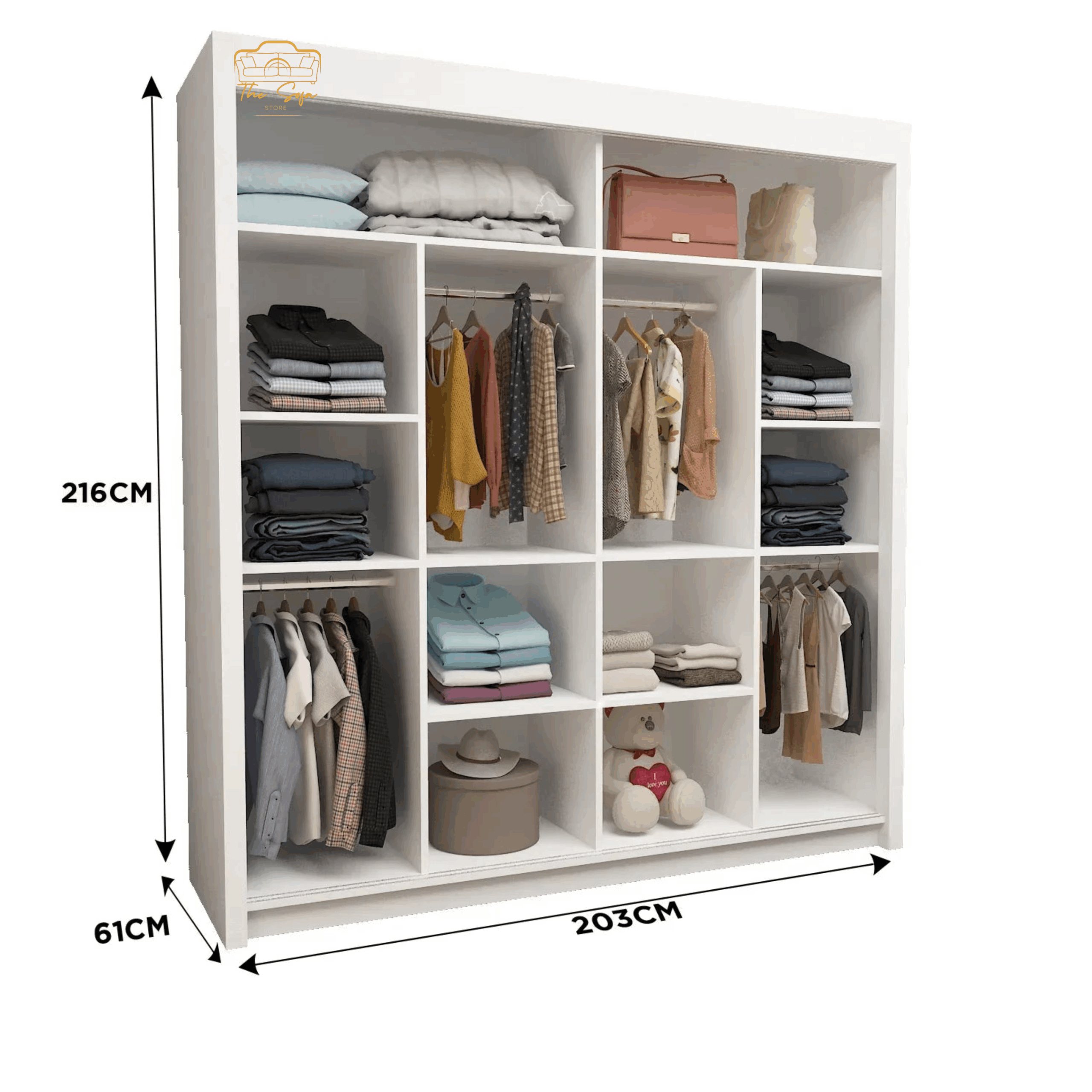 OSLO WARDROBE 120cm150cm180cm203 OSLO WARDROBE 120cm150cm180cm203
