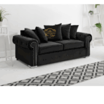 Olympia Scatterback Black colour 3 seater