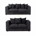 Plush Black Dylan Sofa