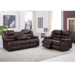 Roma Brown Reclining Sofa