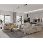 SLAONA LUXURIOUS cream 2+3 seater