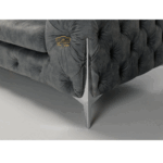 Soft Velvet Tufted Chesterfield Sofa Set