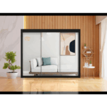 Spacious Milan Wardrobe 250cm – Includes Shelving & Hanging Rail