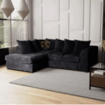 Stylish Black Cord Sofa