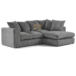 Stylish Gray Cord Couch