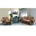 Tango Large Corner Sofa Brown&Mocha Cord 1+ 2 seater