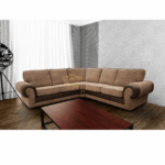 Tango Large Corner Sofa Brown&Mocha Cord L shape
