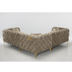 Tufted Sofa Set – Velvet Chesterfield Style