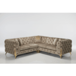 Tufted Velvet Chesterfield Sofa Set