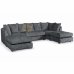 U-Shape Charcoal Sofa Suite