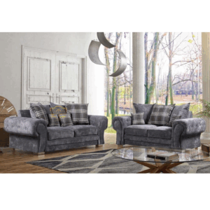 VERONA CORNER SOFA DARK GRAY 2+3 seater