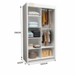 Oslo Series Wardrobe – Modern Storage in 4 Size Options
