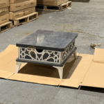 White Marble Coffee Table with Smart Features