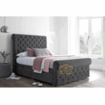 Wooden SLEIGH BED SINGLE DOUBLE KINGSUPER Design