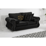 falcon sofa black 2 seater
