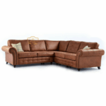 oakland brown sofa leather 5 seater