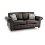 oakland sofa 2 black leather