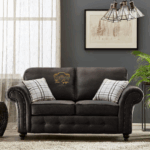 oakland sofa Blaack leather